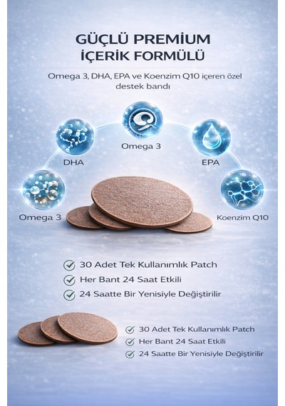 Omega Mind Bant - Hafıza Ve Odaklanma İçin Omega 3 Desteği, Beyin Fonksiyonlarını Güçlendirici Bant