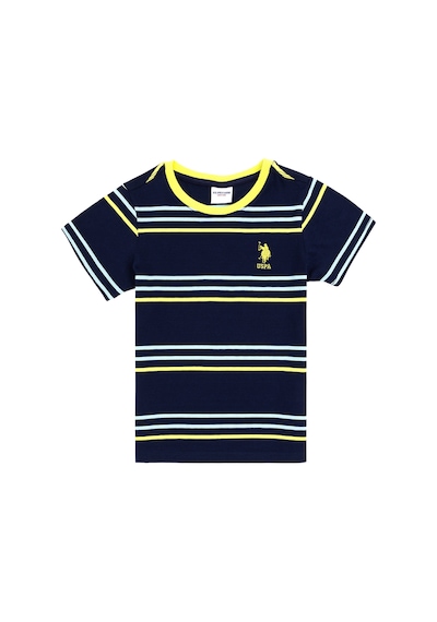 U.S. Polo Assn. Erkek Çocuk Lacivert Bisiklet Yaka Tişört 50284821-VR033