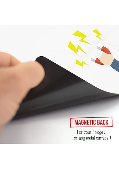 Haftalık Menü Magnet Planlayıcı , Silinebilir Mıknatıslı Yazı Tah
