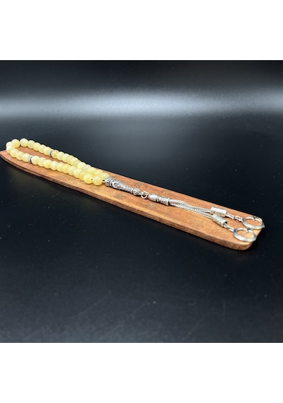 Sertifikalı Kalsit 8mm 33lük Doğal Taş Tesbih