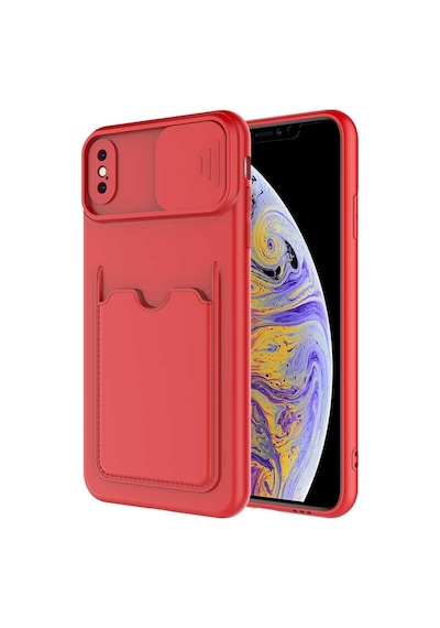 Apple Uyumlu iPhone XS Max 6.5 Kılıf Zore Kartix Kartlık Bölmeli Kılıf