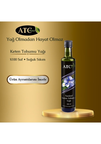 Atc Vital Keten Tohumu Yağı 500 Ml