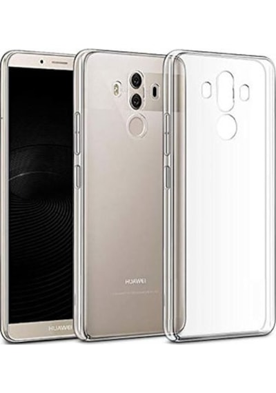 Huawei Mate 10 Pro İle Uyumlu Kılıf Şeffaf Kamera Korumalı Esnek Silikon Telefon Kılıfı Kapak