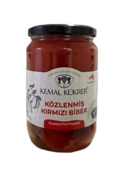 Közlenmiş Kırmızı Biber Cam Kavanoz 720 Cc 12 Izgara