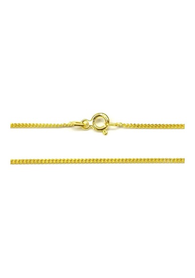 Omar Silver Unisex Gurmet 1,40 Mm Gold Altın Kaplama Gümüş Kolye-Gold Altın Kaplama-50 Cm