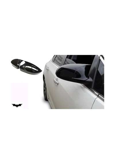 2009-2017 Volkswagen Polo Mk5 Batman Yarasa Ayna Kapak Piano Black