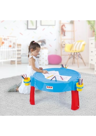 Dolu Su Ve Kum Aktivite Masası Kırmızı 3070 Açık Ceviz