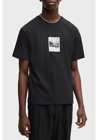 Hugo Erkek T Shirt 50537535 001 Siyah Siyah