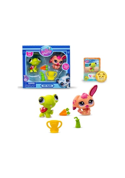 Hasbro Littlest Pet Shop 2'li Paketa 00587 G7 94-g7 95 Kaplumbağa-tavşan Minişler