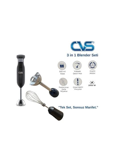 Cvs DN 12110 3 in 1 2000 W Blender Set