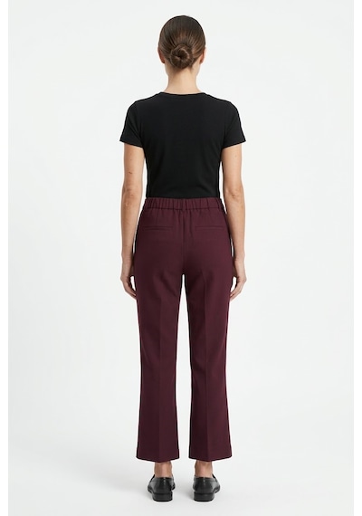 Neden Tekstil Kadın Bordo Klasik Kesim Pantolon