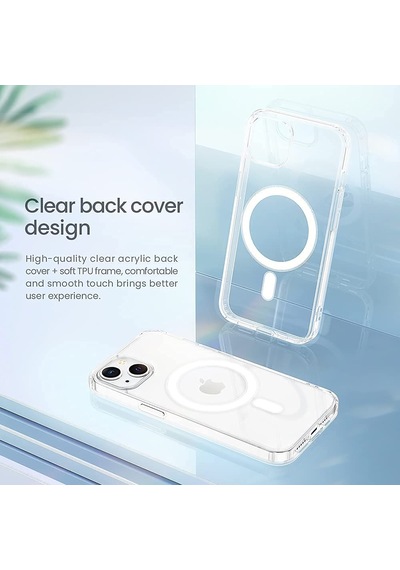 Apple Uyumlu iPhone 13 Kilif 6.1 Inç Seffaf Magsafe Kamera Korumali 556399279