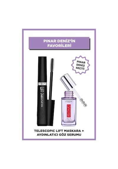 L'Oréal Paris Pınar Deniz'in Favorileri: Revitalift Filler Aydınlatıcı Göz Serumu 20ml &telescopic Lift Maskara pktpnrdnzfvrlrgzmskr-9638 0