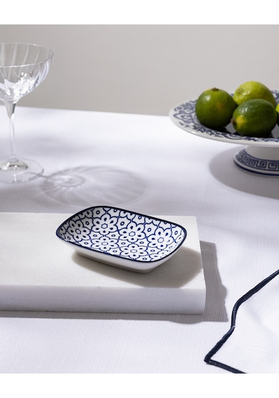 Reve Bleu Lucida Tabak - 12 Cm - Mavi/beyaz 8684427225097 Çok Renkli