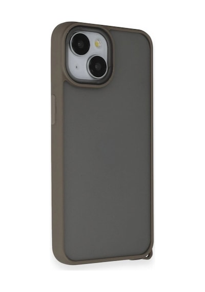 Apple İphone 14 Kılıf Elegant Kapak - Titan Gri