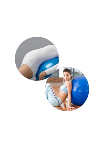 Pilates Topu - Pompa Hediyeli 65 Cm Renkli