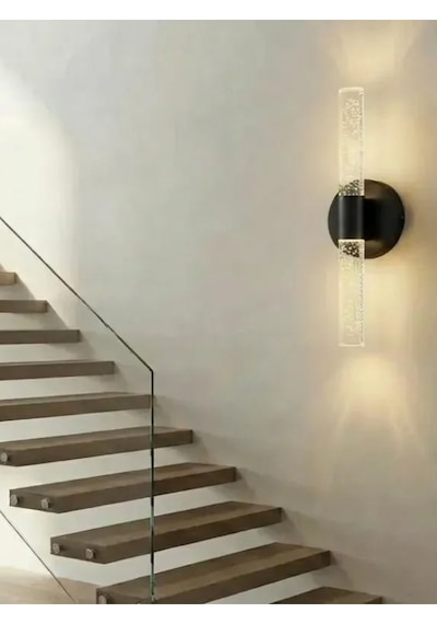 Bhbackhome Bubbleflux Medium Şık Tasarım Modern Ledli Aplik 31 Cm Rgb Siyah Elektrikli Kumandalı Siyah
