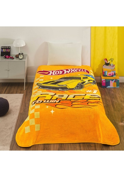 Lisanslı Hot Wheels Rise Tek Kişilik Battaniye 000000001500222949 Çok Renkli