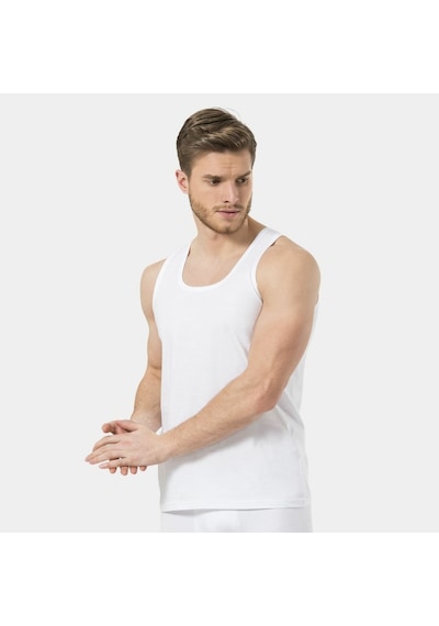Türen Erkek Bantlı Atlet 2'li Paket 110/beyaz Beyaz