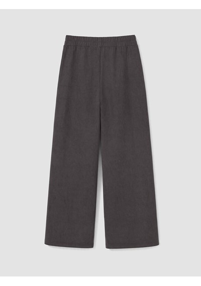 LC Waikiki Lc Waıkıkı Antrasit Loose Fit Süet Görünümlü Kadın Pantolon