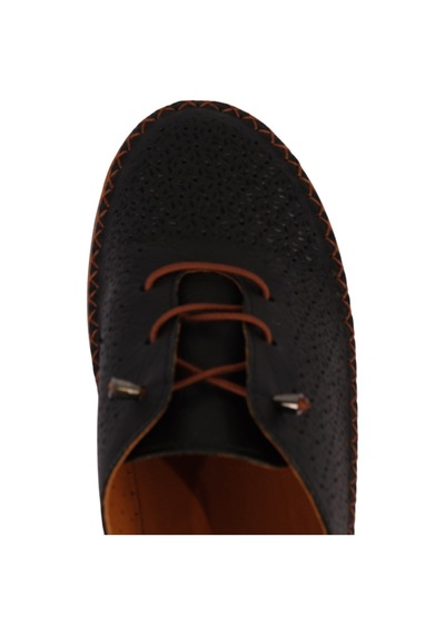 Napa Shoes Kadın Hakiki Deri Konforlu Nefes Alan Esnek Tabanlı Ayakkabı Napa-8208l Siyah