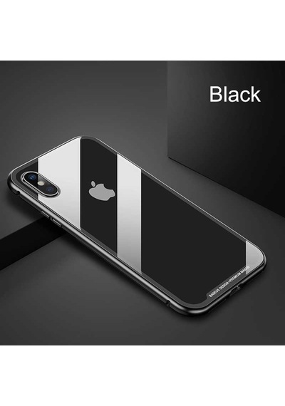 Apple Uyumlu iPhone Xr 6.1 Kaliteli 360 Miknatisli Cam Tam Koruma Kilif 307496650 - Renk Seçimi-Kampanya / Siyah-Cam Ekran Koruyucu (+15 Tl)