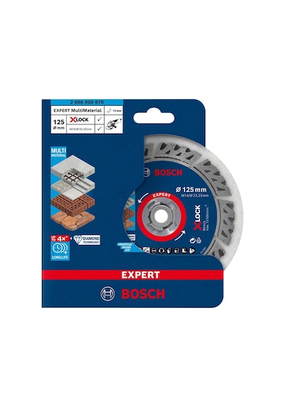 Bosch Expert 125 Mm X-lock Elmas Kesme Disk Bfuniversal 2608900670