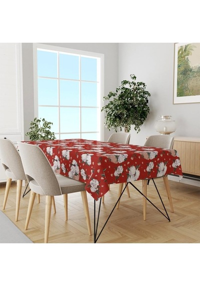 Red Rose Masa Örtüsü Çok Renkli