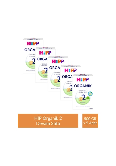 Hipp 2 Organik Devam Sütü 500 G x 5 Adet