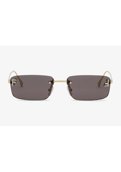 Fendi First Crystal Unisex Güneş Gözlüğü Altın