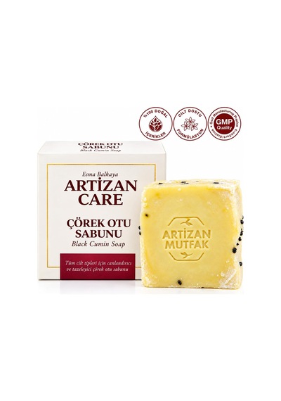 Artizan Care Çörek Otu Sabunu Doğal Katı Sabun - Kimyasal İçermez - Cilt Ve Saç Sağlığını Katkı Sağlar Diğer