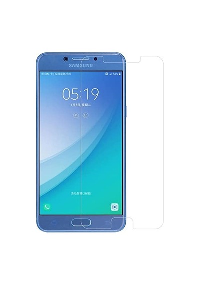 Samsung Galaxy C5 Pro İle Uyumlu Ekran Koruyucu Şeffaf Temperli Kırılmaz Cam Ekran Koruyucu