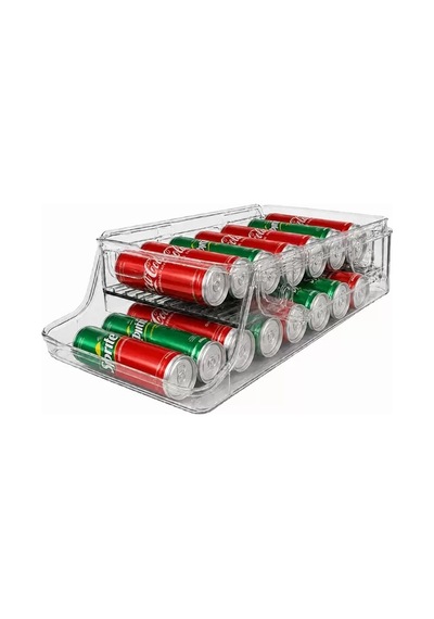Sh Sunup Sn-38900 İki Katlı Yan Askılı Şeffaf Buzdolabı Raflığı 34x13.5x16.8 Cm Najmaddin