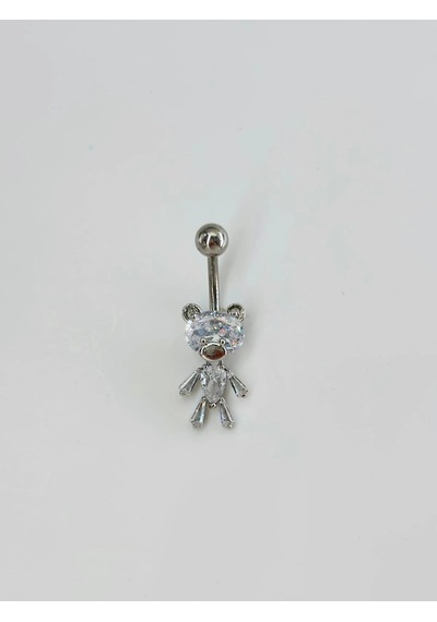 Ayıcık Detaylı Göbek Piercing - Pg0118 Çok Renkli