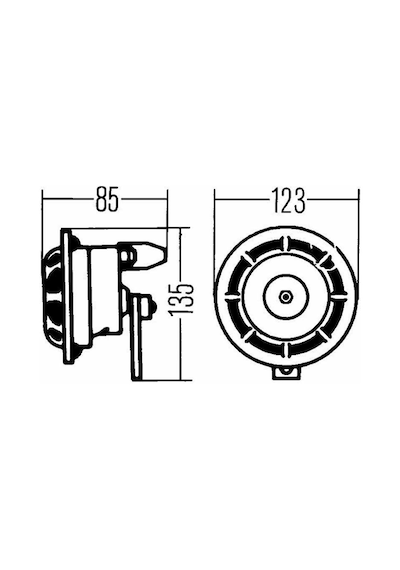Hella Yüksek Ton Korna 12v 375-500hz 118 Dba 3ag003399-081