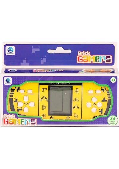 Brick Gamers Tetris Oyun Konsolu 158a-38 Sarı, Mavi