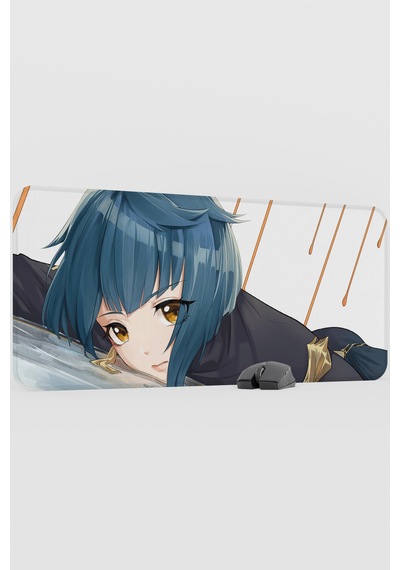 Xingqiu Genshin Impact Anime Oyuncu V1 - 90x40 Xxl Gaming Mouse Pad Fare Altlığı