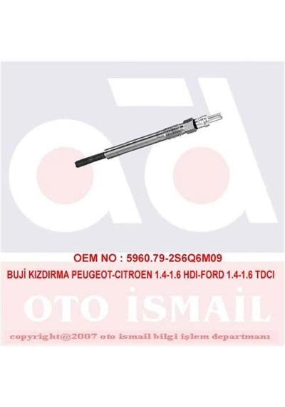 BOSCH 250204002 ISITMA KIZDIRMA BUJISI 206 207 307 PARTNER / C2 C