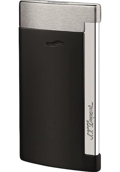S.T. Dupont Slim 7 Çakmak 027710 Krom Brush/mat Siyah