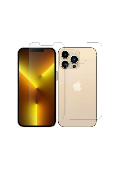 Apple Uyumlu   iPhone 13 Pro Max Ön Arka Nano Kırılmaz Cam Ekran Koruyucu