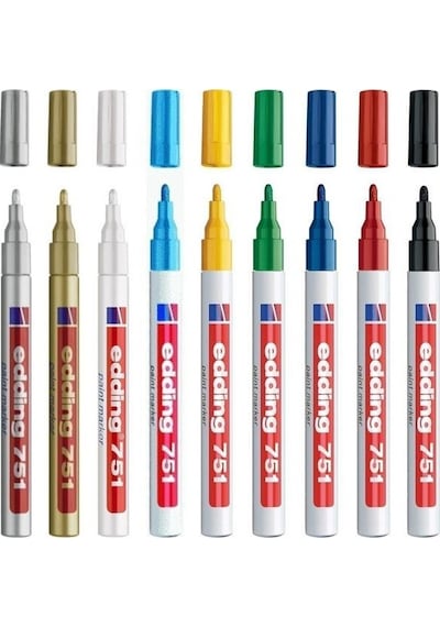 Edding Paint Marker Kalem 751 Gümüş