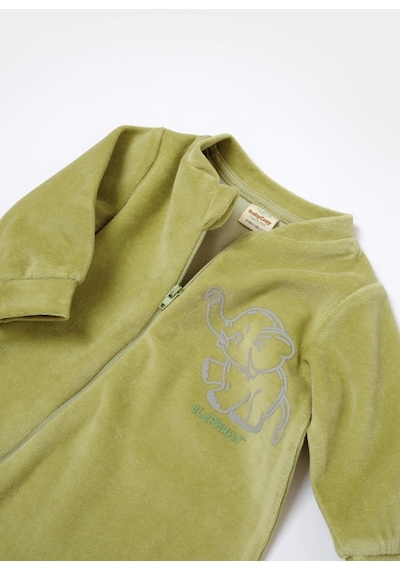 BabyCosy Organik Kadife Fermuarlı Tulum Csyk6053 001