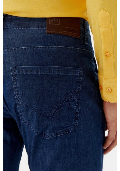 Sabri Özel Chino Erkek Denim Mavi