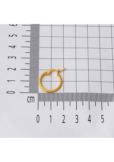 Bilezikci Klasik 22 Ayar 2 Cm. Çaplı Halka Altın Küpe Yksm31044