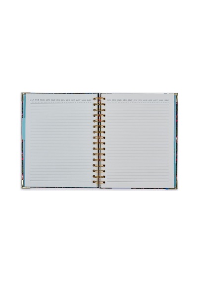 B5 Spiralli Planlayıcı Classic Floral - Morris Textile Çok Renkli