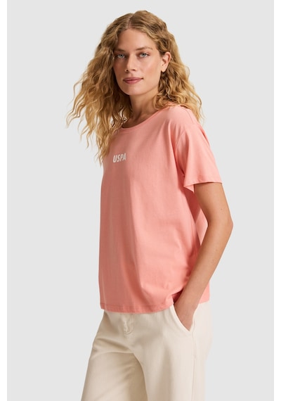 U.S. Polo Assn. U.s. Polo Assn. Kadın Mercan Tişört 50323530-vr204 Coral