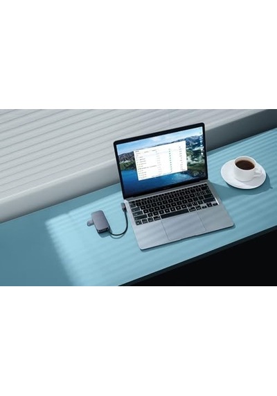 Padjoy 4-port Type-c Hub -gri