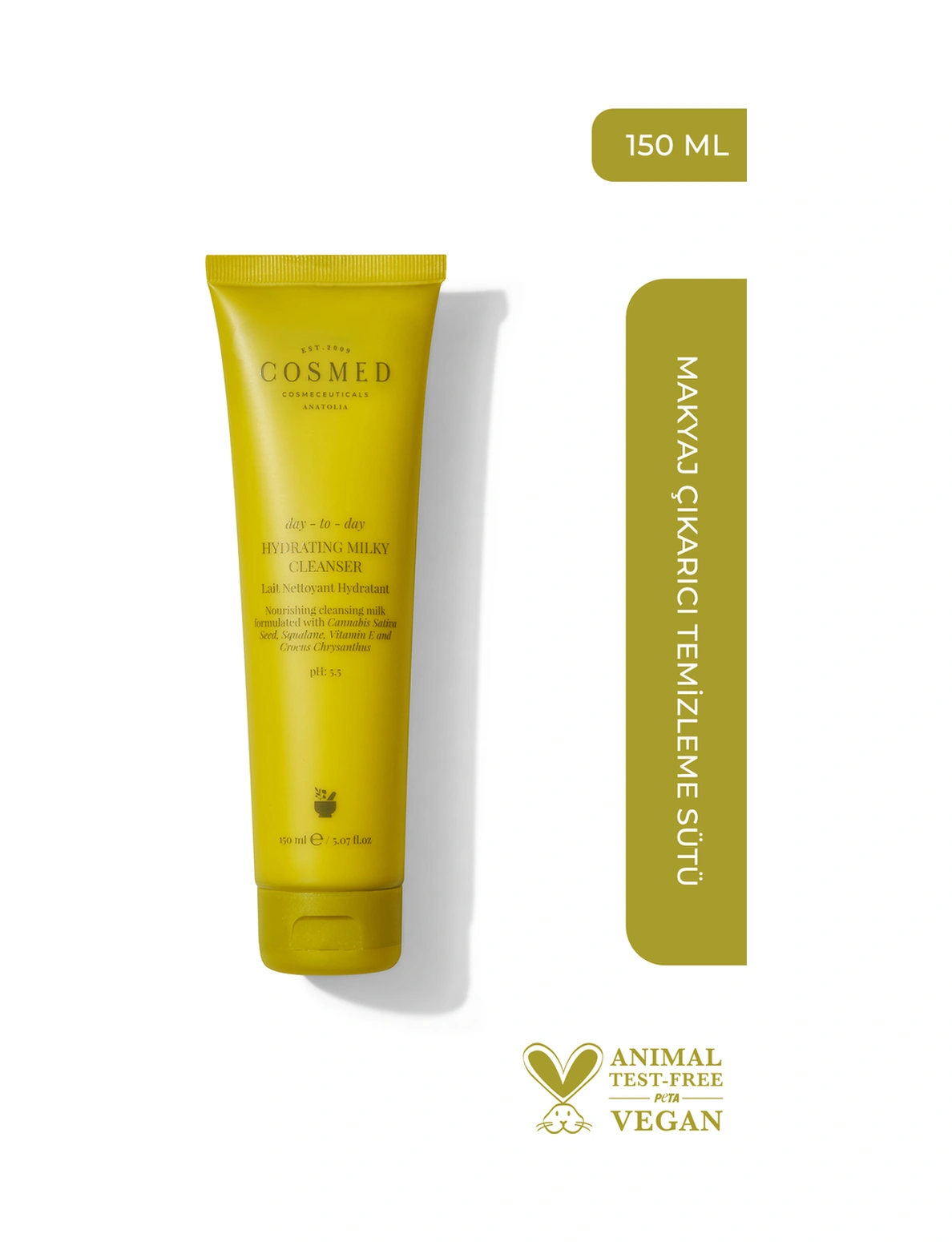 Cosmed Makyaj Çıkarıcı Temizleme Sütü - Hydrating Milky Cleanser - 150 ml