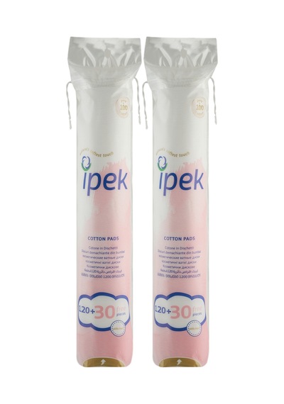 İpek Makyaj Temizleme Pamuğu Yuvarlak 120 Adet 30 Adet Bedava, 2 Paket