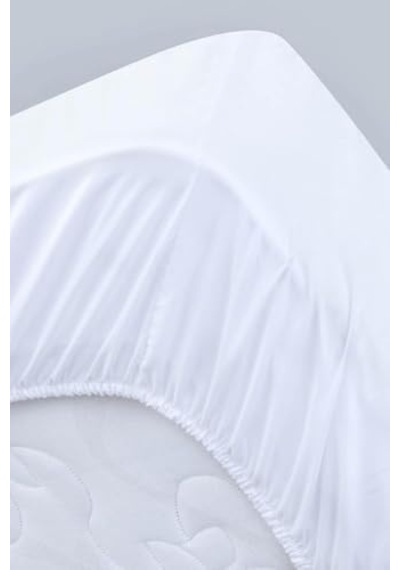 Yumoş Pamuklu Fitted Alez, Sıvı Geçirmez, Hava Geçirir, Lastikli, Anti Alerjik, Beyaz Açık Gri